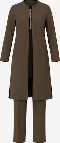 fashionshowcase Pantsuit 'NAZAN' in Green: front