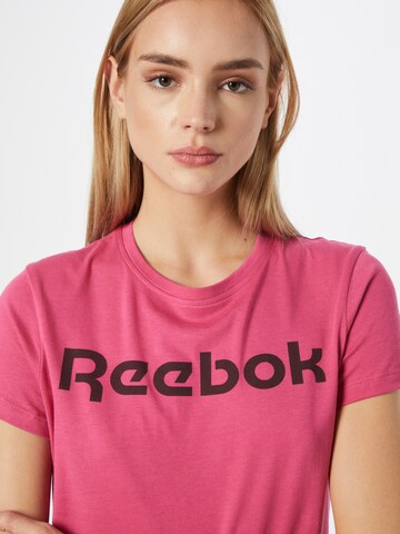 rožinė Reebok Sportiniai marškinėliai