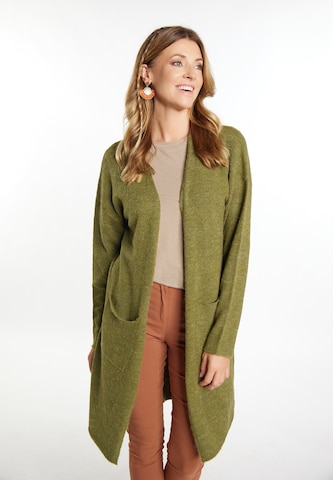 usha FESTIVAL Knit cardigan 'Carnea' in Green: front