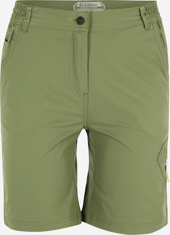 KILLTEC Outdoorbroek 'Trin' in Groen: voorkant