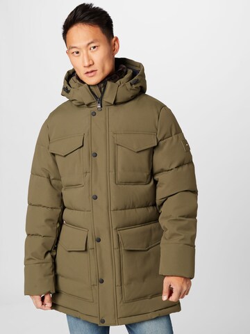 TOMMY HILFIGER - Parka de inverno em verde: frente