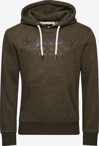 Sweat-shirt 'Venue' Superdry en vert : devant