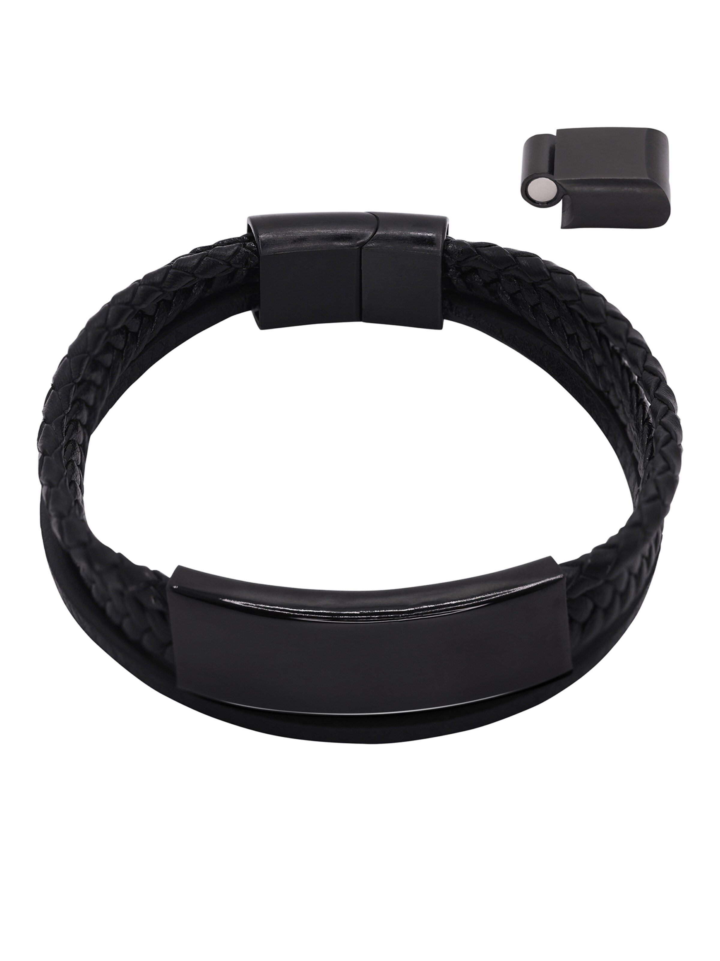 Bracelet 'Cosmo' Heideman en noir : devant