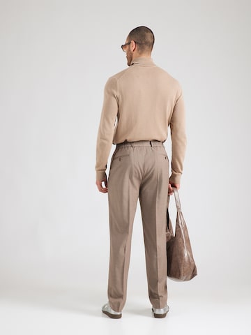 Michael Kors Štandardný strih Nohavice s pukmi - Hnedá: zadná strana