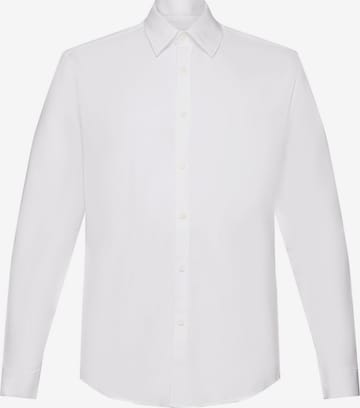 Coupe slim Chemise ESPRIT en blanc : devant