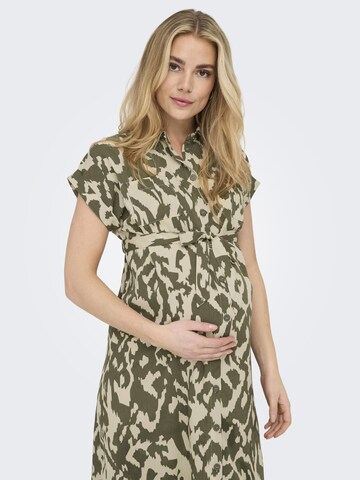Only Maternity Blusenkleid in Grün