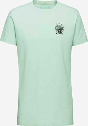 MAMMUT T-Shirt 'Massone Emblems' in Grün: predná strana