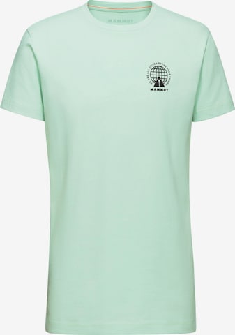 MAMMUT Shirt 'Massone Emblems' in Green: front