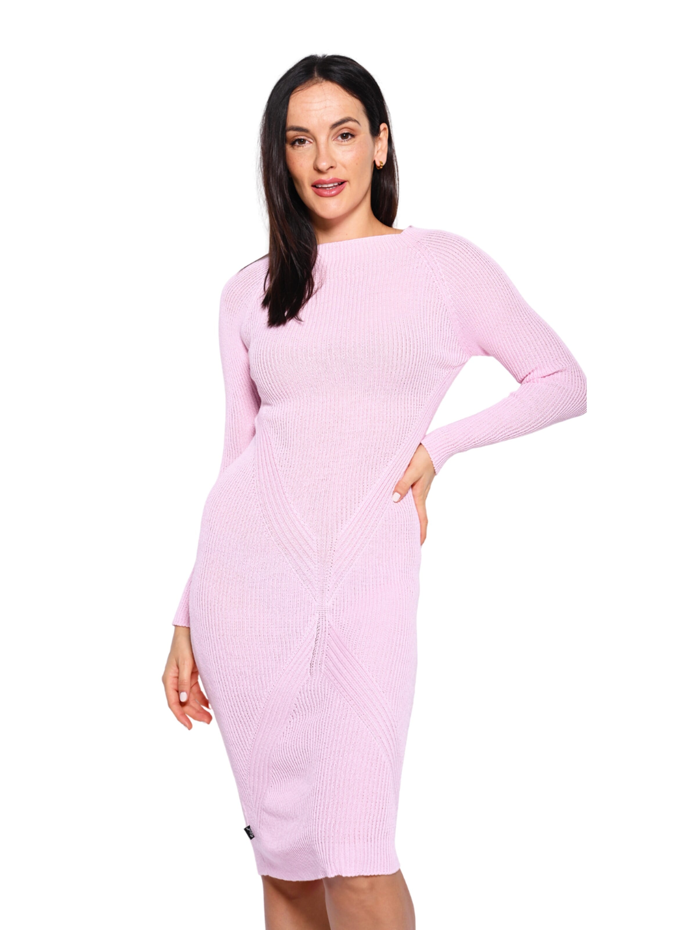 Süel knitwear Strickkleid 'Gabi'‌‌‌‌‌ in Pink: Vorderseite