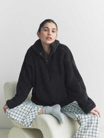 Next Fleece Jacket in Black: front