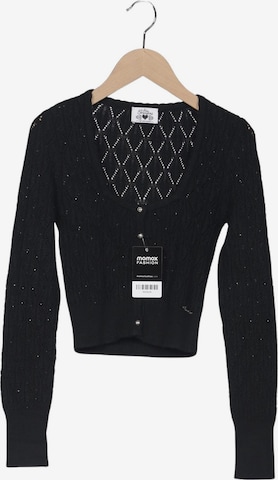 Julia Trentini Strickjacke XXS in Schwarz: Vorderseite