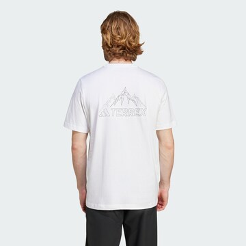 ADIDAS TERREX Functioneel shirt 'Mountain' in Wit: voorkant