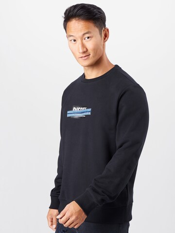 DIESEL Regular fit Sweatshirt 'GIRK' in Blauw: voorkant