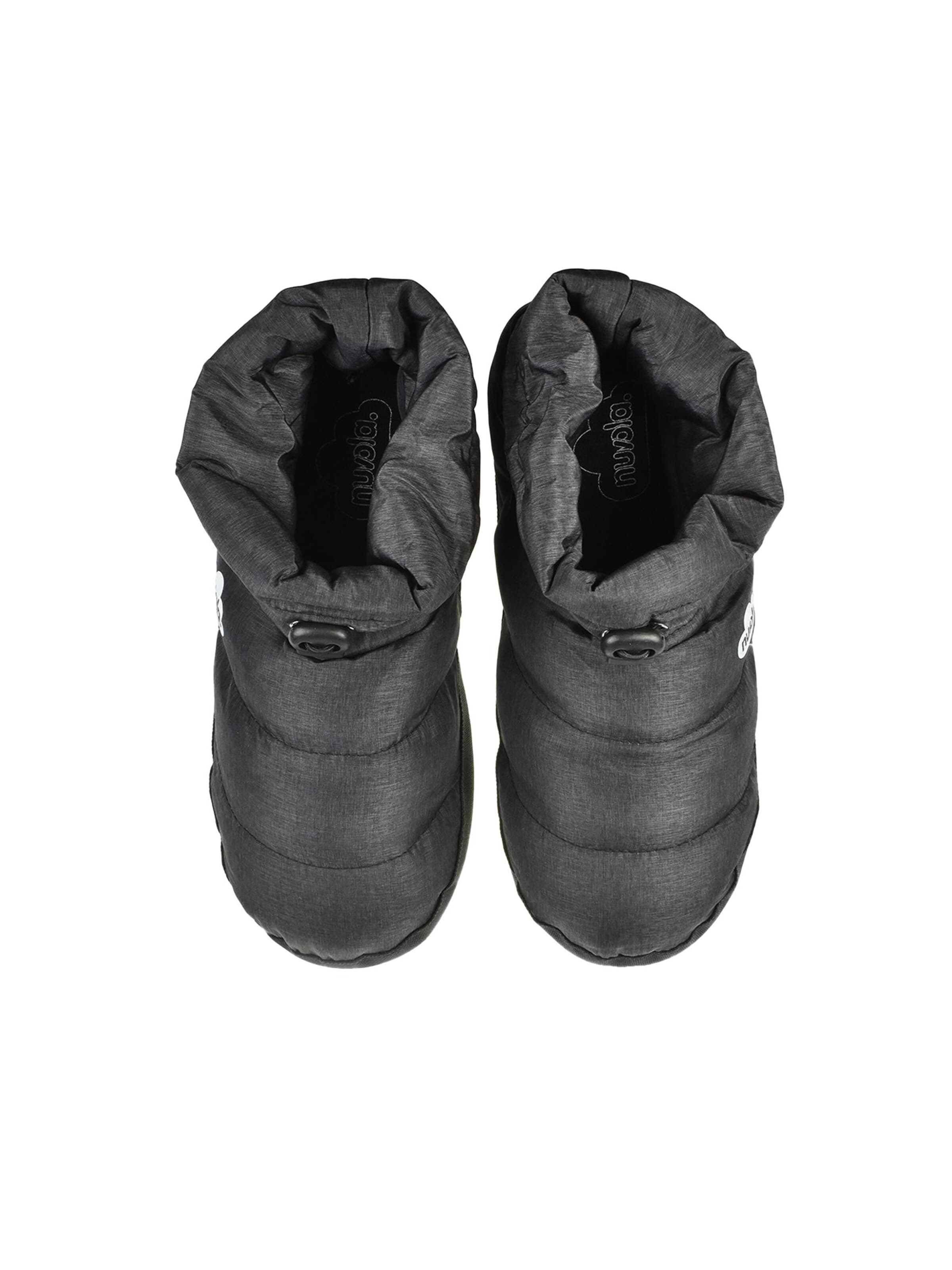 Nuvola. Slippers 'Boot Home Marbled' in Black