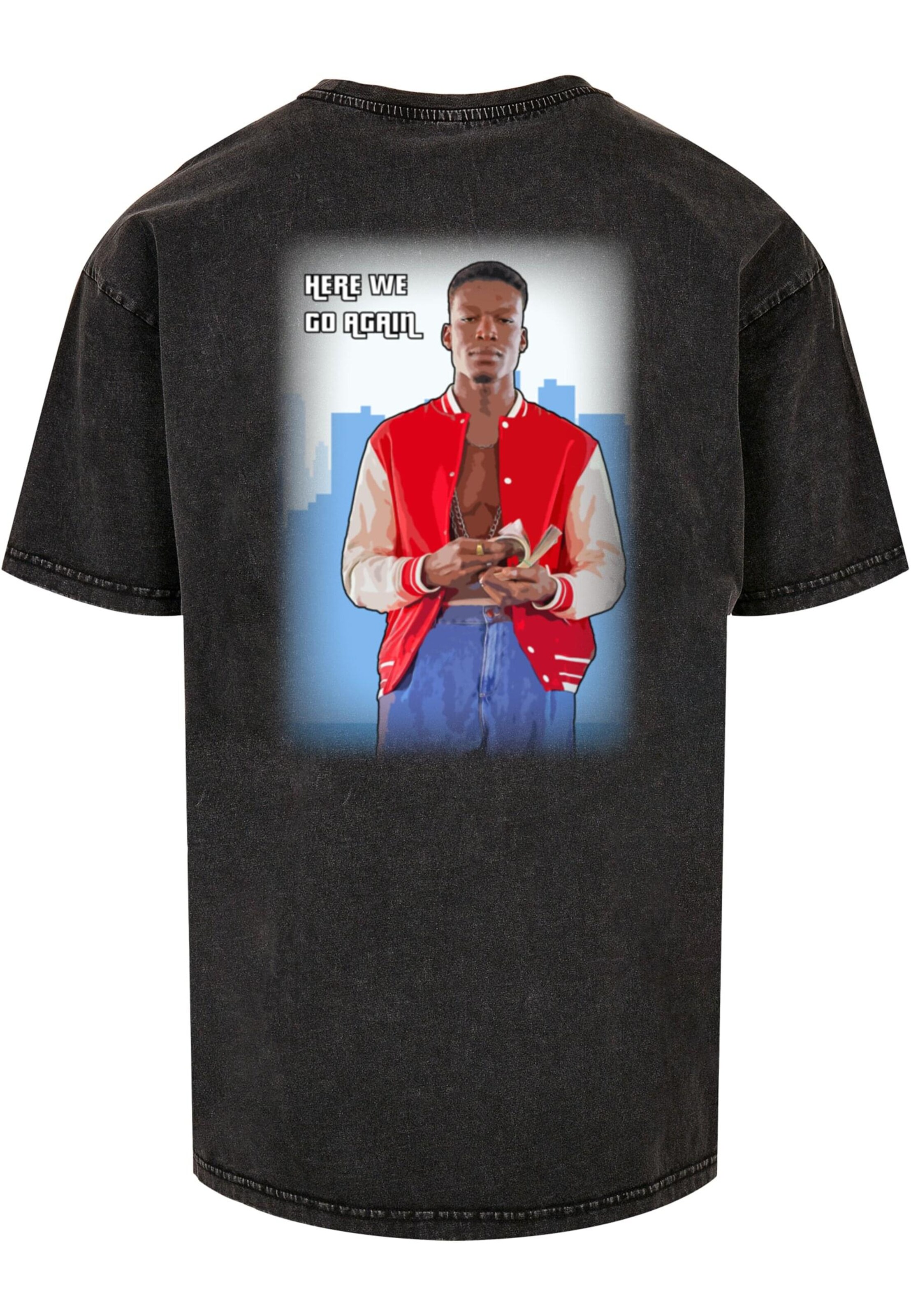 Merchcode Shirt ' Grand Start ' in Grey