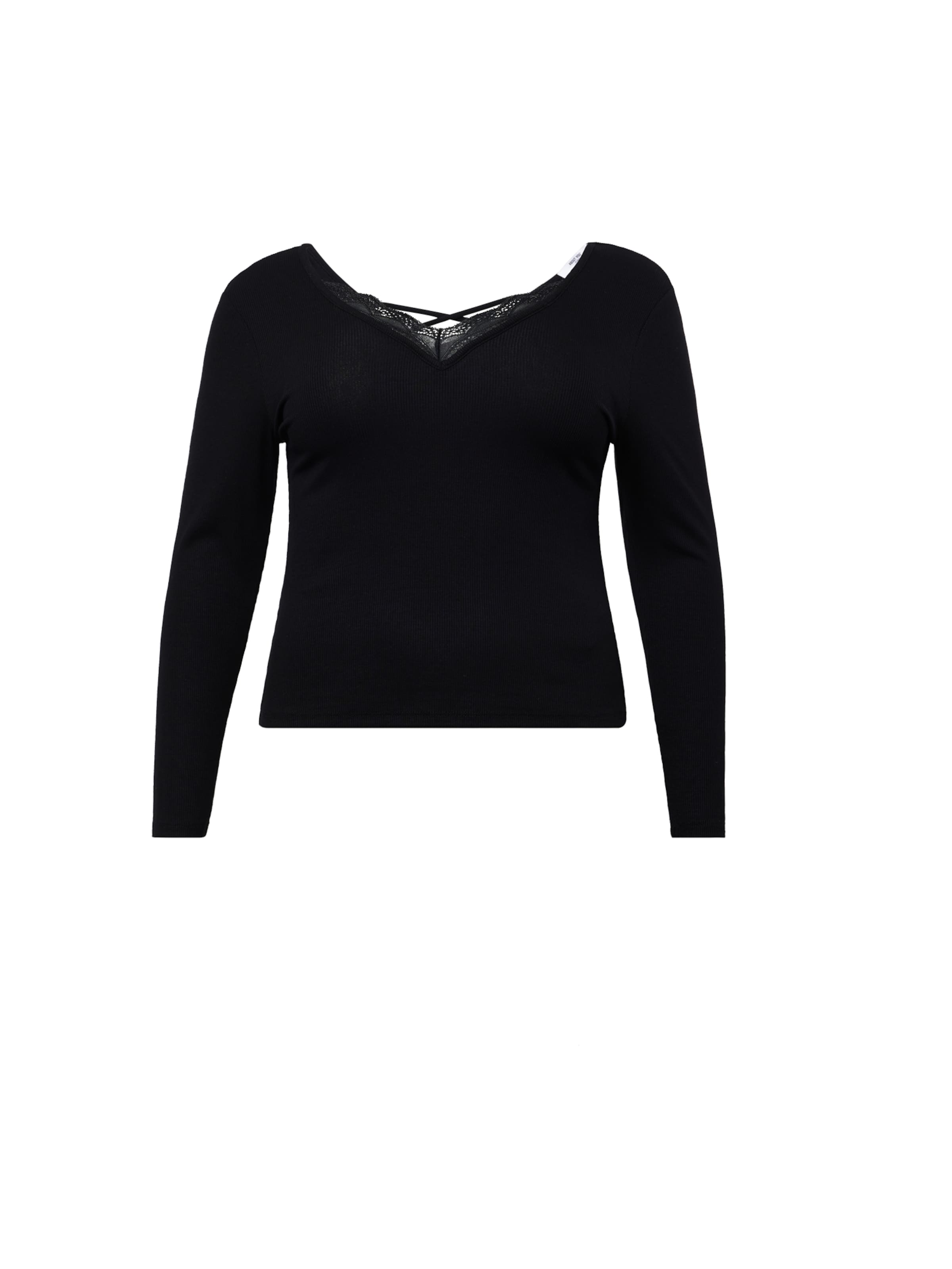 ABOUT YOU Curvy Μπλουζάκι 'Christina' σε μαύρο: μπροστά