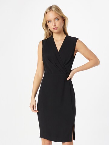 Robe fourreau COMMA en noir : devant