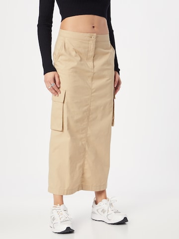 Monki - Falda en beige: frente