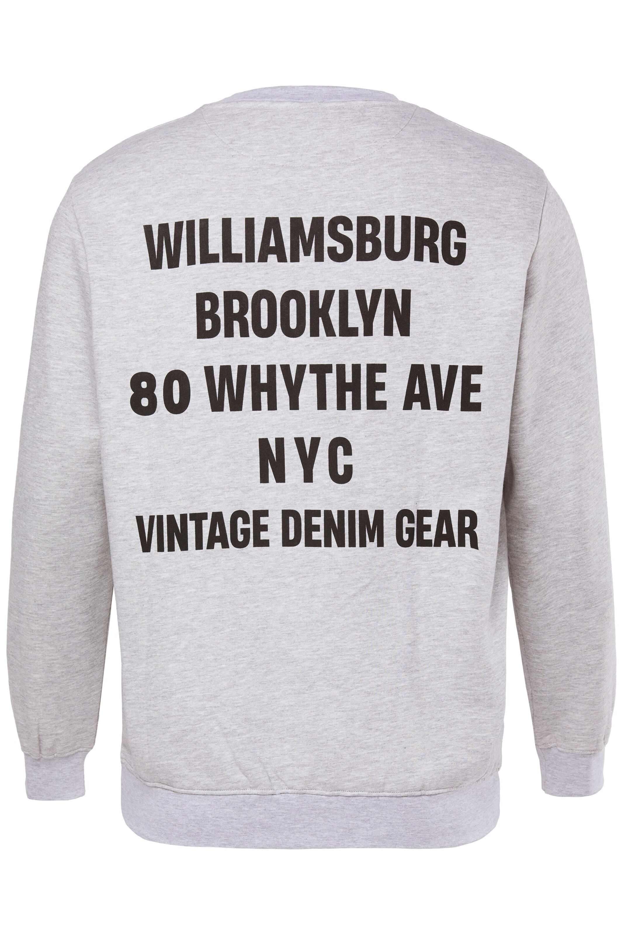 Men Plus Sweatshirt in Grijs