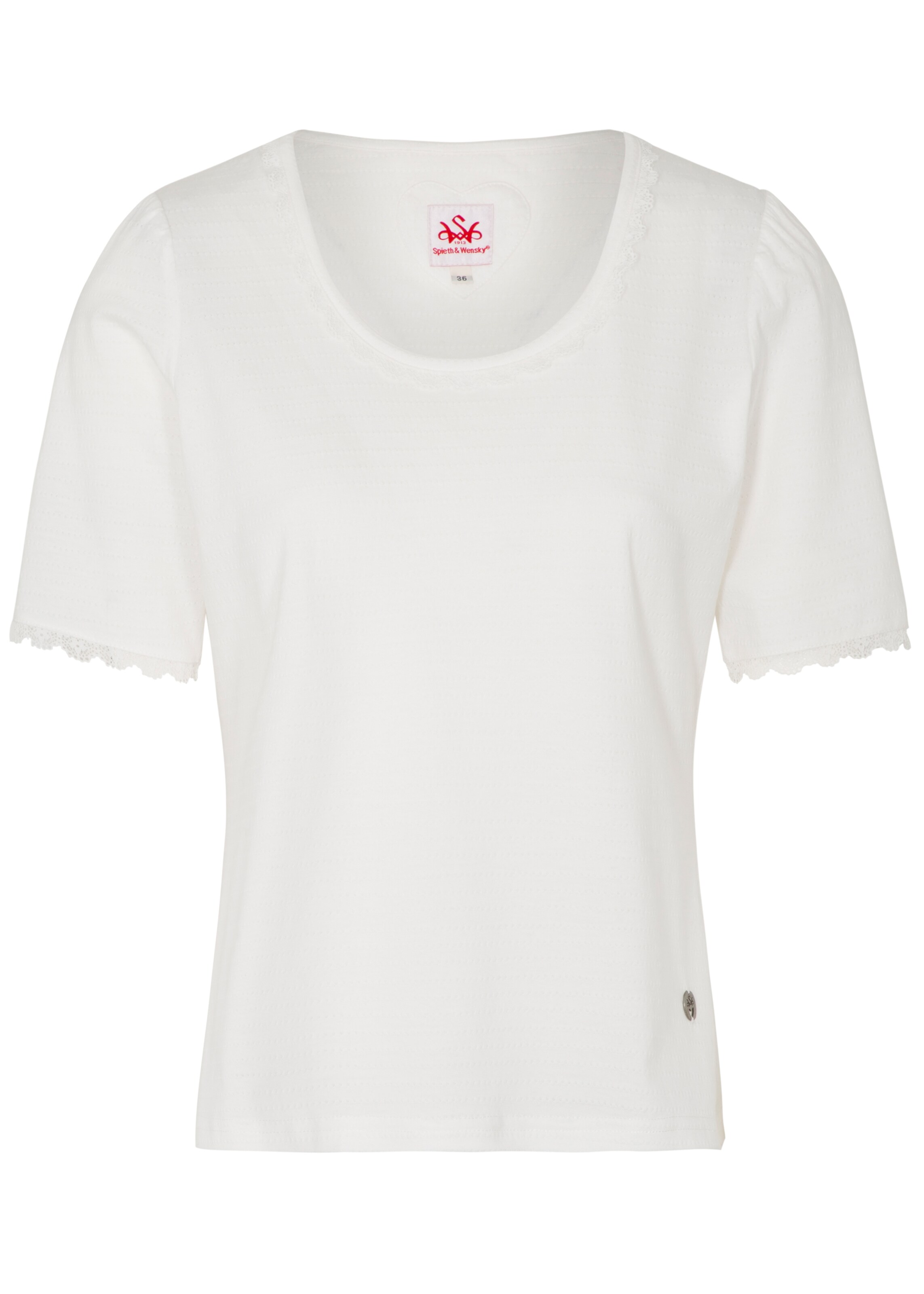 Blouse folklorique SPIETH & WENSKY en blanc : devant