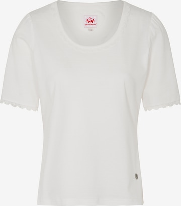 SPIETH & WENSKY Traditional Blouse 'Wallgau' in White: front