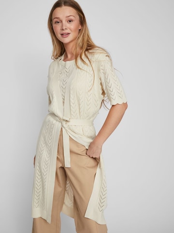 VILA Gebreid vest 'SHELLEY' in Beige: voorkant