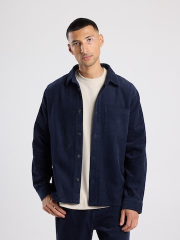 America Today Tussenjas in Blauw: voorkant