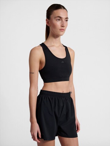 Newline Bustier Sport bh 'Lean' in Zwart: voorkant