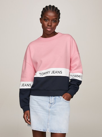 Tommy Jeans Sweatshirt in Gemengde kleuren: voorkant