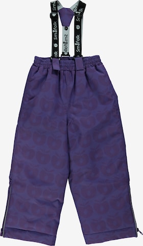 Pantalon fonctionnel Småfolk en violet : devant