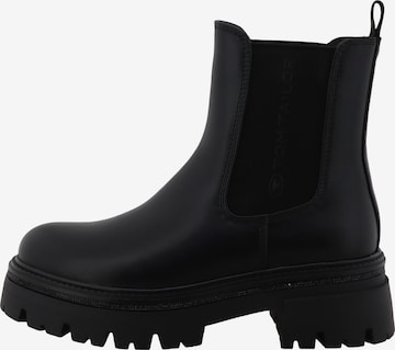 TOM TAILOR Chelsea boots in Zwart: voorkant