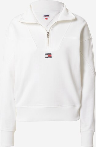 Tommy Jeans Sweatshirt in White: front