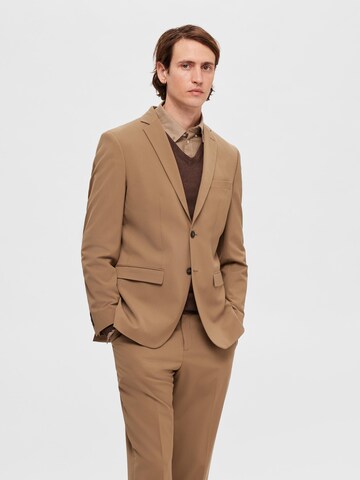 Slim fit Giacca business da completo 'SLHLiam' di SELECTED HOMME in beige