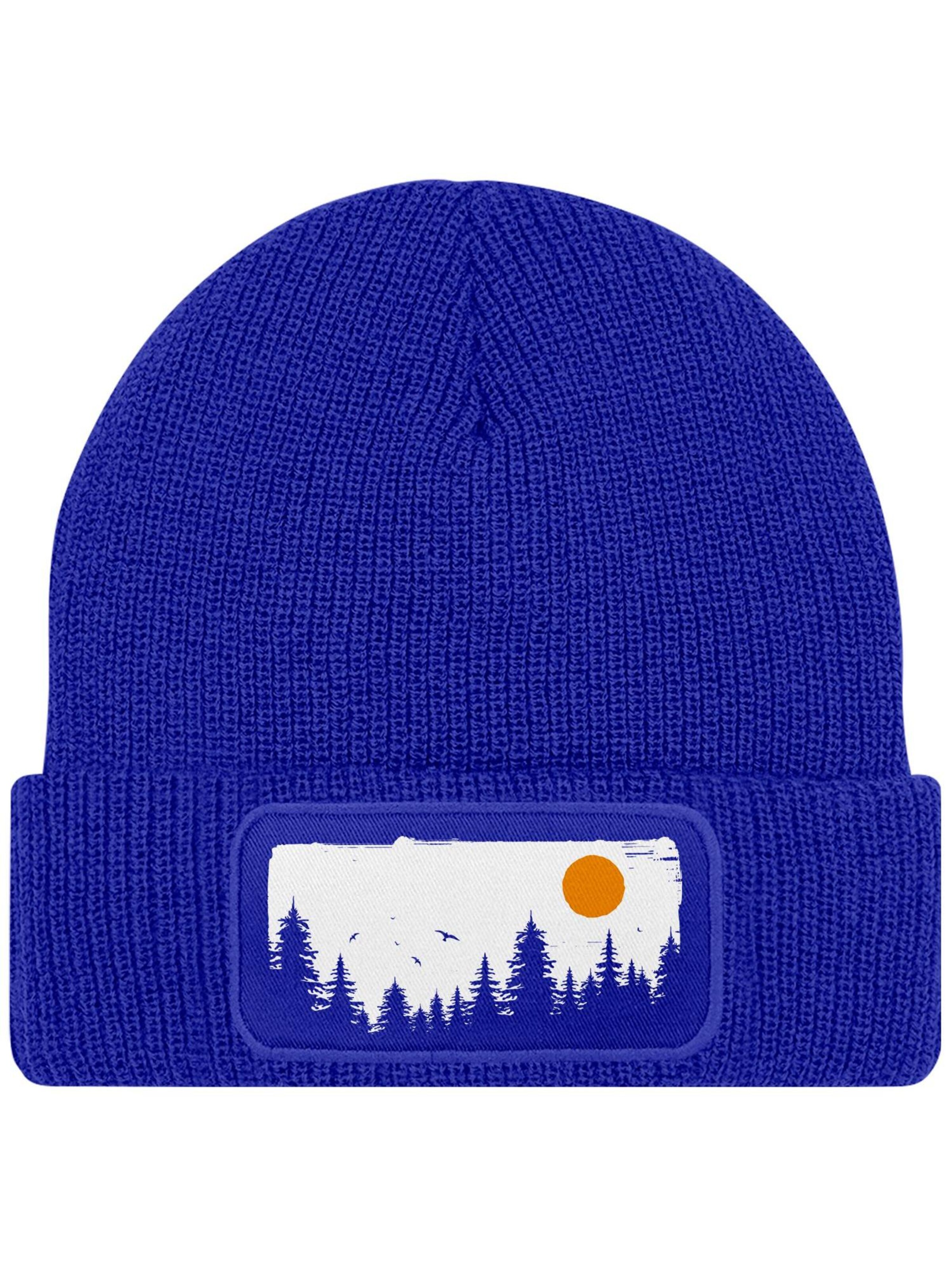 Neverless Beanie 'Braumkette' in Blue