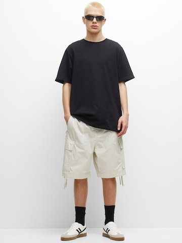 Pull&Bear Loosefit Shorts in Grau