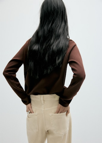 MANGO Sweater 'CHIMNEY' in Brown