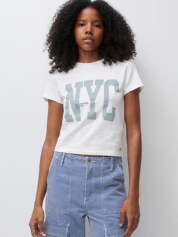 Pull&Bear Tričko - Biela: predná strana
