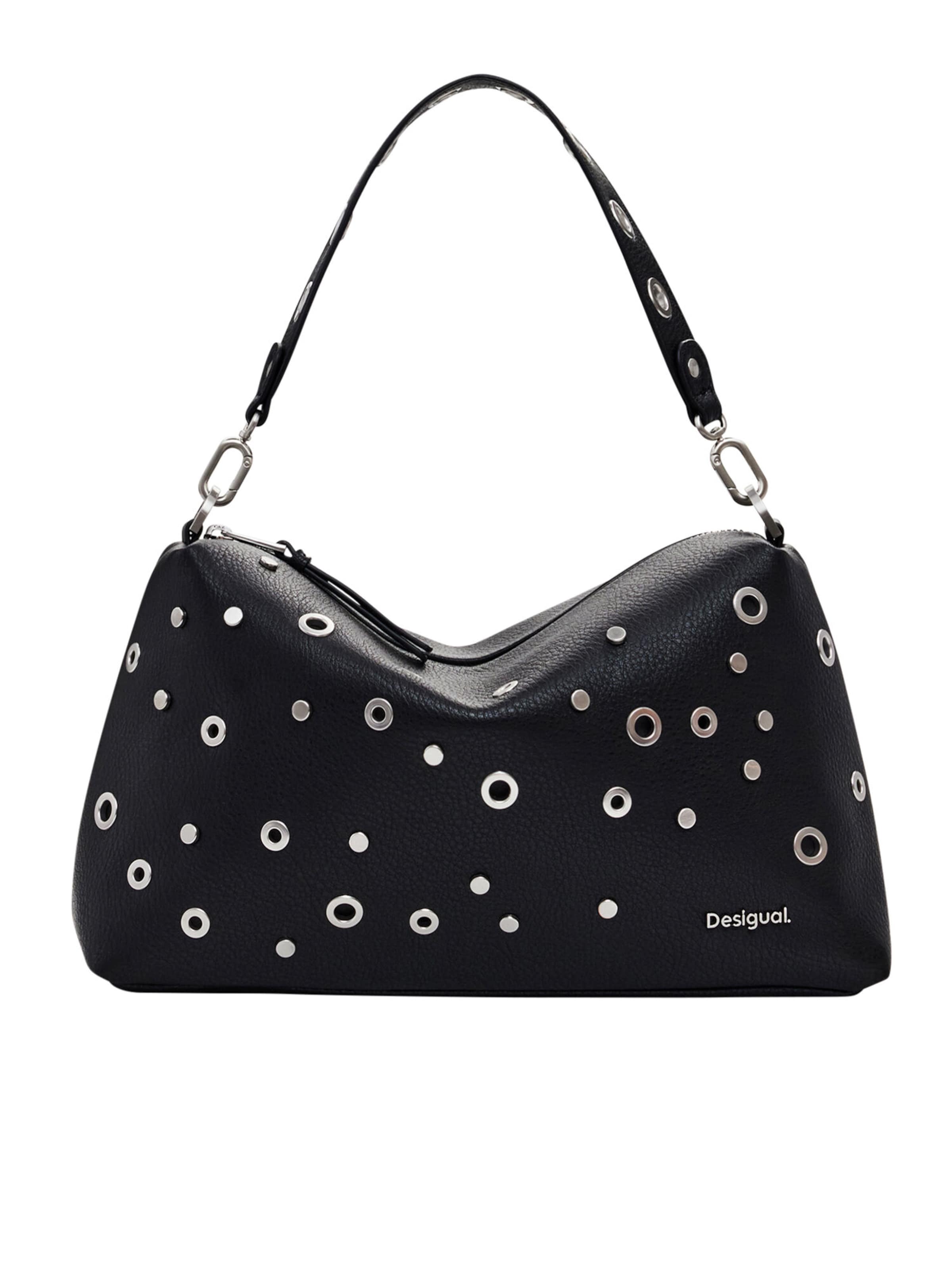 Geantă de umăr 'Rebel Bergamo' de la Desigual pe negru: față