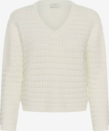 Pull-over 'Kametta' Kaffe en blanc : devant