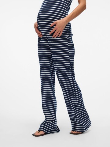Wide Leg Pantalon 'VMMSea' Vero Moda Maternity en bleu : devant