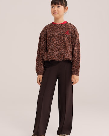 Sweat-shirt WE Fashion en marron