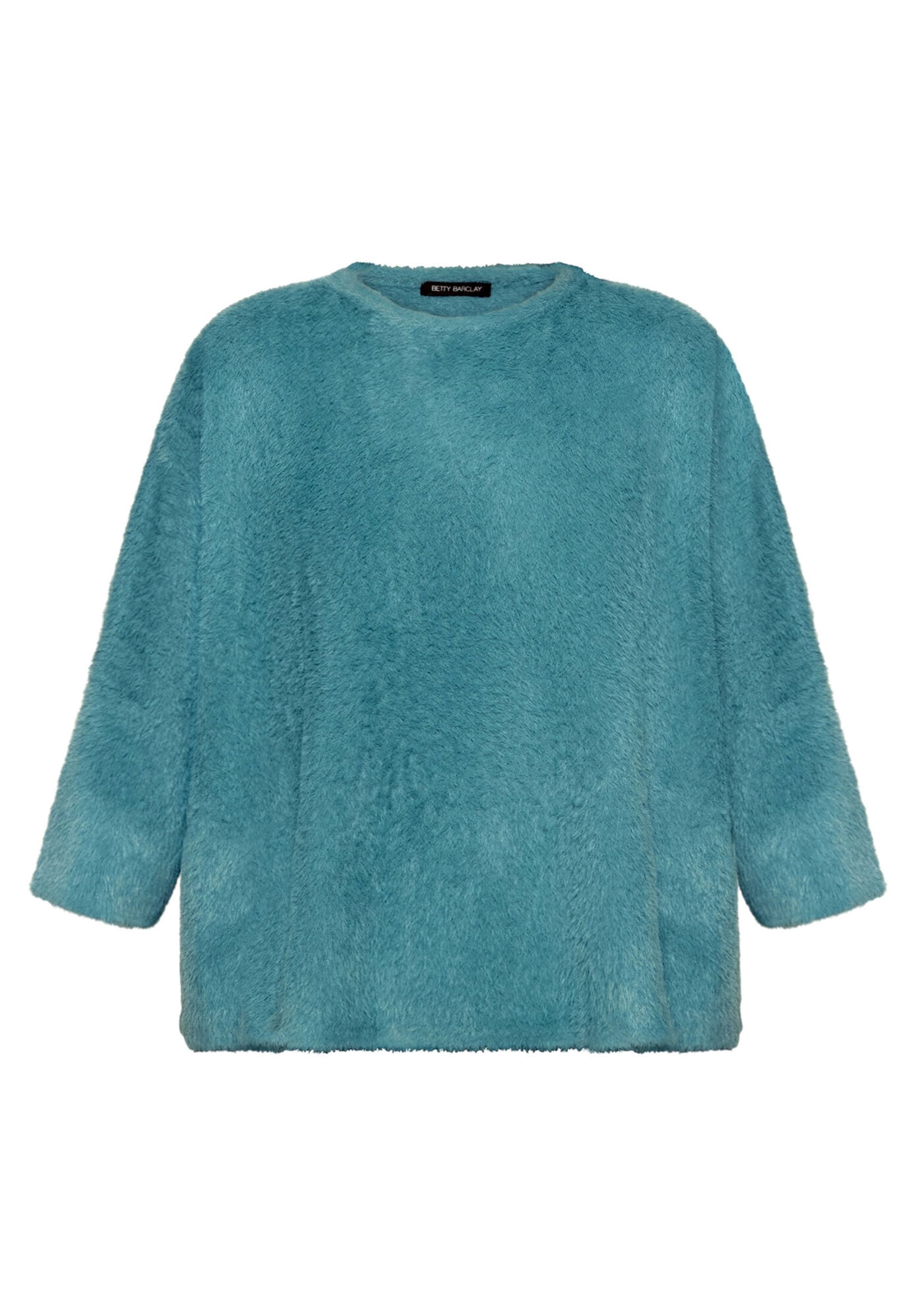 Betty Barclay Basic-Pullover mit U-Boot-Ausschnitt in Blau: Vorderseite