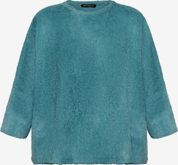 Betty Barclay Basic-Pullover mit U-Boot-Ausschnitt in Blau: Vorderseite
