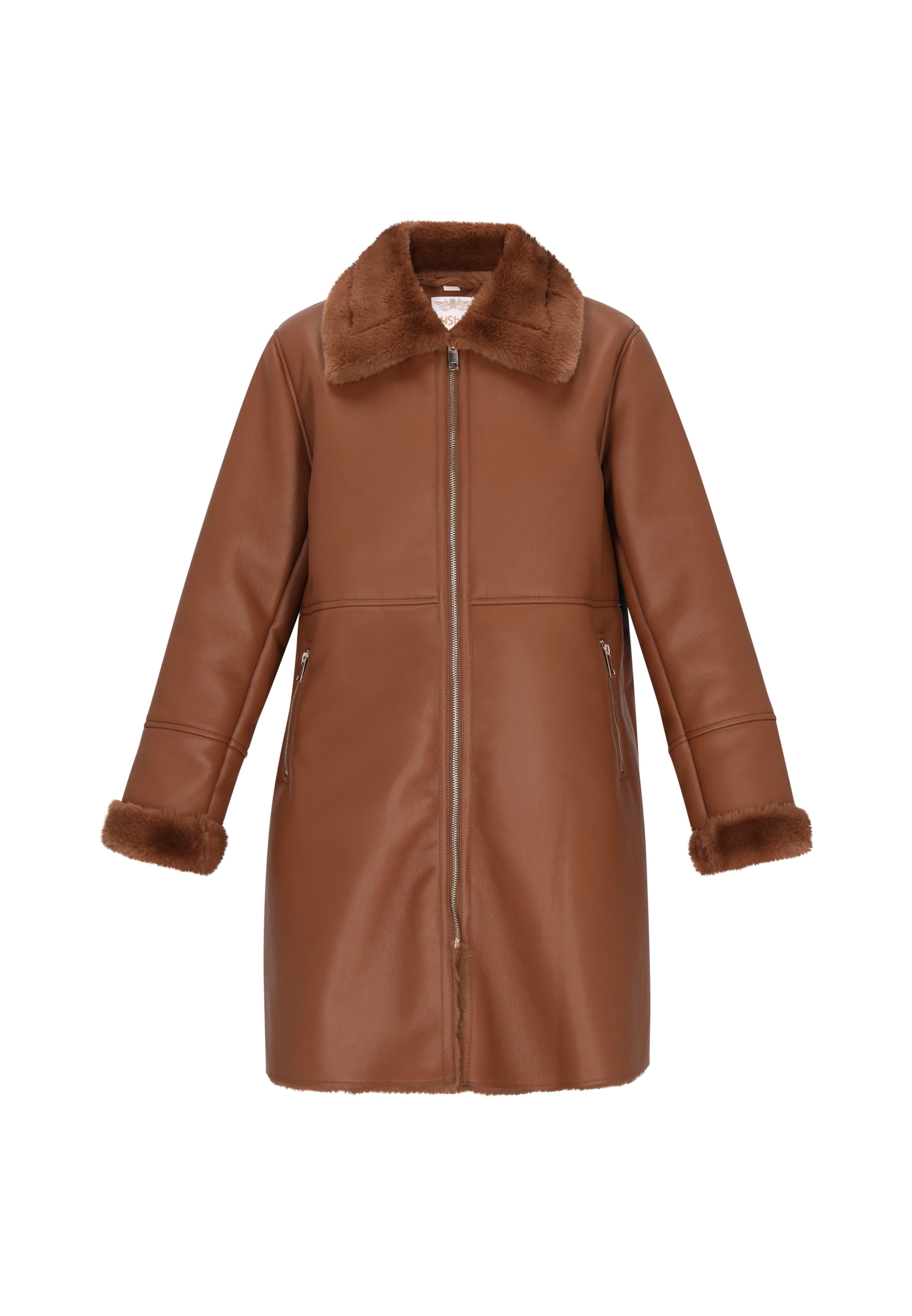 usha FESTIVAL Talvemantel, värv pruun: eest vaates