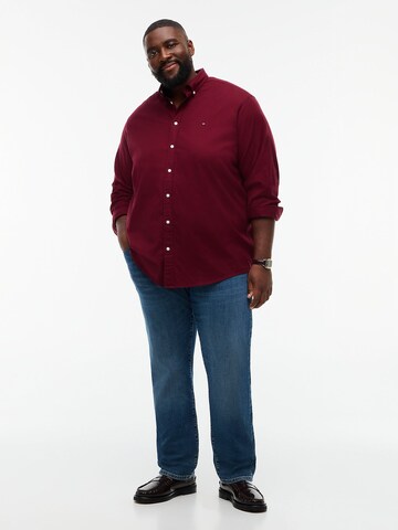 Tommy Hilfiger Big & Tall Regular Fit Hemd 'Flex' in Lila