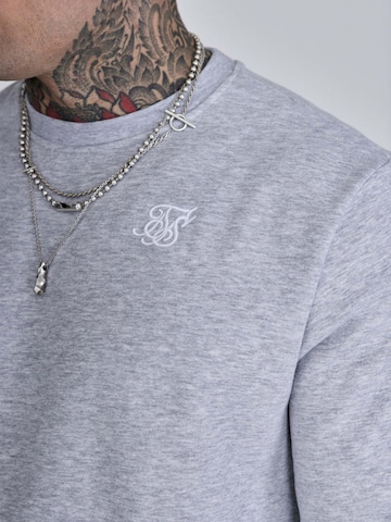 SikSilk Sweatshirt 'Essentials Sweater' in Grey: front