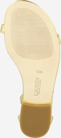 Lauren Ralph Lauren Páskové sandály 'ELISE' – zlatá