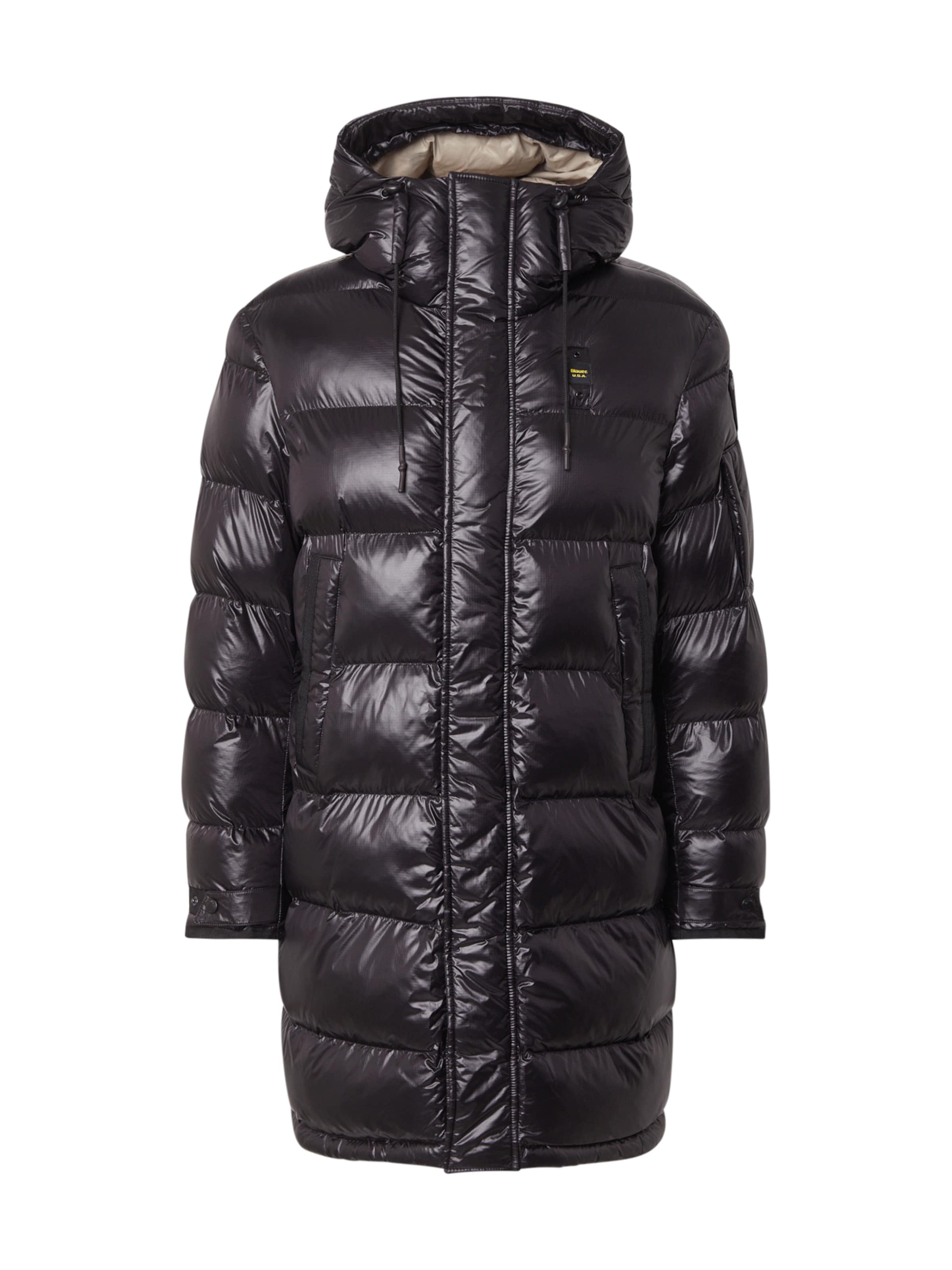 Blauer.USAZimski kaput 'Aldrich' - crna boja: prednji dio