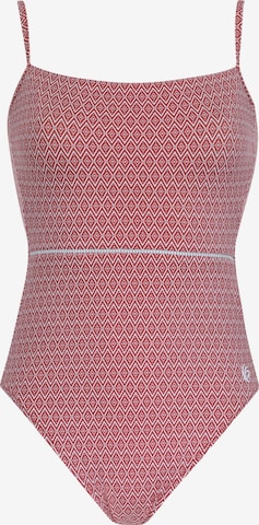 Bustier Maillot de bain OLYMPIA en rouge : devant