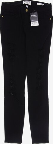 Frame Denim Jeans in 26 in Black: front